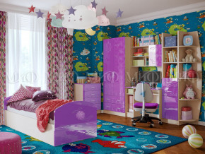 Детская комната Юниор-2 Фиолетовый металлик в Пыть-Яхе - pyt-yah.magazinmebel.ru | фото