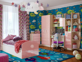 Детская комната Юниор-2 Розовый металлик в Пыть-Яхе - pyt-yah.magazinmebel.ru | фото
