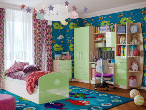 Детская комната Юниор-2 Салатовый металлик в Пыть-Яхе - pyt-yah.magazinmebel.ru | фото