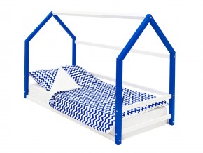 Детская кровать-домик Монтессори Svogen сине-белый в Пыть-Яхе - pyt-yah.magazinmebel.ru | фото