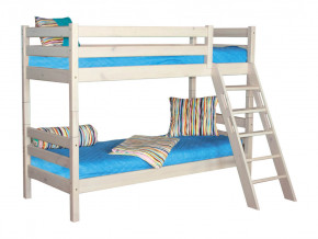 Двухъярусная кровать Соня вариант 10 с наклонной лестницей белая в Пыть-Яхе - pyt-yah.magazinmebel.ru | фото - изображение 2
