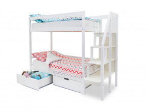 Двухъярусная кровать Svogen с ящиками белый в Пыть-Яхе - pyt-yah.magazinmebel.ru | фото - изображение 2