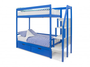 Двухъярусная кровать Svogen с ящиками синий в Пыть-Яхе - pyt-yah.magazinmebel.ru | фото - изображение 1