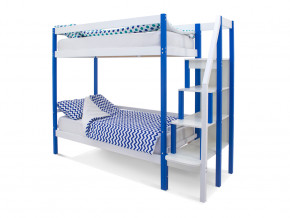 Двухъярусная кровать Svogen сине-белый в Пыть-Яхе - pyt-yah.magazinmebel.ru | фото
