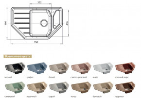 Каменная мойка GranFest Corner GF-C800E в Пыть-Яхе - pyt-yah.magazinmebel.ru | фото - изображение 2