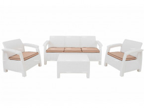 Комплект уличной мебели Yalta Terrace Triple Set белый в Пыть-Яхе - pyt-yah.magazinmebel.ru | фото