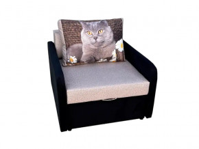 Кресло кровать Канзасик с подлокотниками кот с ромашками-2 в Пыть-Яхе - pyt-yah.magazinmebel.ru | фото - изображение 1