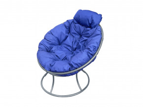 Кресло Папасан мини без ротанга синяя подушка в Пыть-Яхе - pyt-yah.magazinmebel.ru | фото