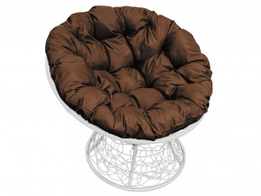 Кресло Папасан с ротангом коричневая подушка в Пыть-Яхе - pyt-yah.magazinmebel.ru | фото