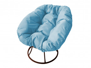 Кресло Пончик без ротанга голубая подушка в Пыть-Яхе - pyt-yah.magazinmebel.ru | фото - изображение 1