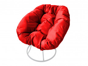 Кресло Пончик без ротанга красная подушка в Пыть-Яхе - pyt-yah.magazinmebel.ru | фото - изображение 1