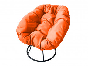 Кресло Пончик без ротанга оранжевая подушка в Пыть-Яхе - pyt-yah.magazinmebel.ru | фото
