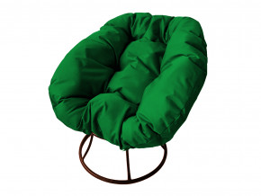 Кресло Пончик без ротанга зелёная подушка в Пыть-Яхе - pyt-yah.magazinmebel.ru | фото