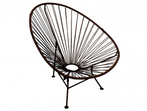 Кресло Ракушка с ротангом коричневый в Пыть-Яхе - pyt-yah.magazinmebel.ru | фото