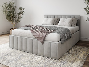 Кровать 1400 Лана серый велюр в Пыть-Яхе - pyt-yah.magazinmebel.ru | фото