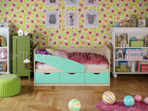 Кровать Бабочки 1600 Бирюза матовая в Пыть-Яхе - pyt-yah.magazinmebel.ru | фото