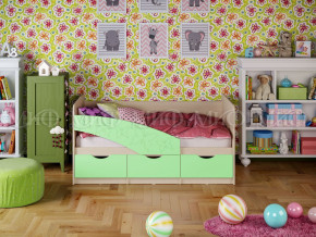 Кровать Бабочки 1600 Салатовый в Пыть-Яхе - pyt-yah.magazinmebel.ru | фото