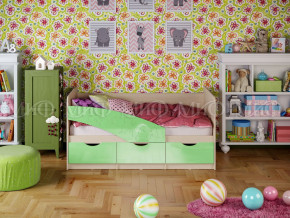 Кровать Бабочки 1800 Салатовый металлик в Пыть-Яхе - pyt-yah.magazinmebel.ru | фото