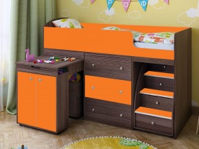 Кровать чердак Малыш 70х160 бодега-оранжевый в Пыть-Яхе - pyt-yah.magazinmebel.ru | фото