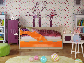 Кровать Дельфин-1 1600 Оранжевый металлик в Пыть-Яхе - pyt-yah.magazinmebel.ru | фото - изображение 1