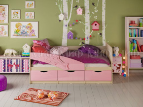 Кровать Дельфин 1600 Розовый металлик в Пыть-Яхе - pyt-yah.magazinmebel.ru | фото