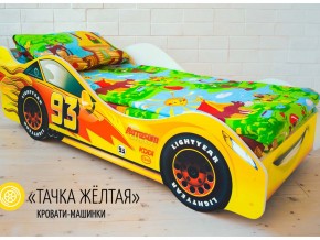 Кровать детская машина Тачка Желтая в Пыть-Яхе - pyt-yah.magazinmebel.ru | фото - изображение 1