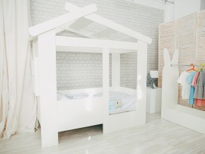 Кровать детская Теремок без ящика белая в Пыть-Яхе - pyt-yah.magazinmebel.ru | фото