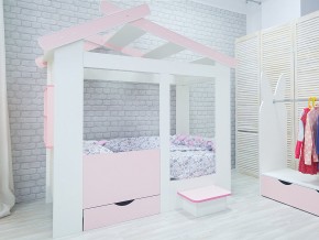 Кровать детская Теремок без ящика розовая в Пыть-Яхе - pyt-yah.magazinmebel.ru | фото - изображение 2