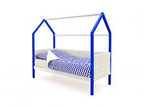 Кровать-домик мягкий Svogen сине-белый в Пыть-Яхе - pyt-yah.magazinmebel.ru | фото - изображение 1