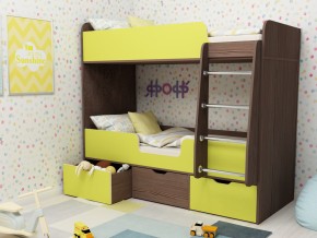Кровать двухъярусная Малыш двойняшка бодега-лайм в Пыть-Яхе - pyt-yah.magazinmebel.ru | фото
