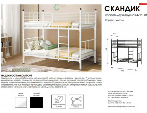 Кровать двухъярусная Скандик 42.20-01 в Пыть-Яхе - pyt-yah.magazinmebel.ru | фото - изображение 2