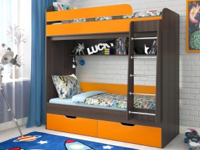 Кровать двухъярусная Юниор 5 Бодего-Оранжевый в Пыть-Яхе - pyt-yah.magazinmebel.ru | фото - изображение 1