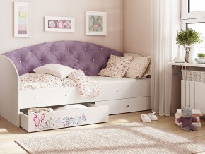Кровать Эльза Белый-фиолетовый в Пыть-Яхе - pyt-yah.magazinmebel.ru | фото