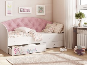 Кровать Эльза Белый-розовый в Пыть-Яхе - pyt-yah.magazinmebel.ru | фото