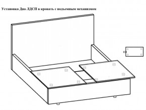 Кровать Флоренция норма 140 с механизмом подъема и дном ЛДСП в Пыть-Яхе - pyt-yah.magazinmebel.ru | фото - изображение 3