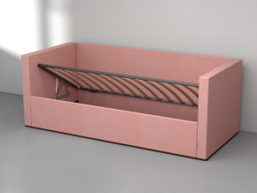 Кровать мягкая с подъёмным механизмом арт. 030 розовый в Пыть-Яхе - pyt-yah.magazinmebel.ru | фото - изображение 2