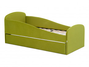 Кровать с ящиком Letmo оливковый (велюр) в Пыть-Яхе - pyt-yah.magazinmebel.ru | фото
