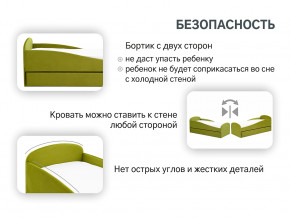 Кровать с ящиком Letmo оливковый (велюр) в Пыть-Яхе - pyt-yah.magazinmebel.ru | фото - изображение 13