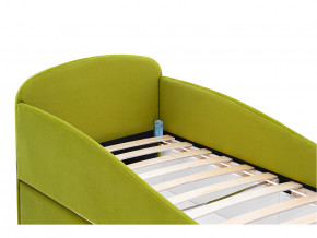 Кровать с ящиком Letmo оливковый (велюр) в Пыть-Яхе - pyt-yah.magazinmebel.ru | фото - изображение 3