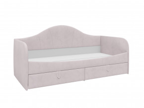 Кровать с мягкой обивкой Алиса ПМ-332.18 велюр розовый в Пыть-Яхе - pyt-yah.magazinmebel.ru | фото - изображение 1