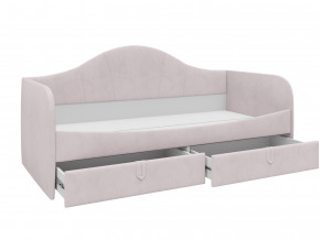 Кровать с мягкой обивкой Алиса ПМ-332.18 велюр розовый в Пыть-Яхе - pyt-yah.magazinmebel.ru | фото - изображение 2