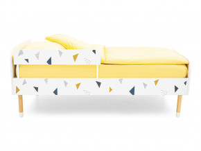 Кровать Stumpa Классика с бортиком рисунок Треугольники желтый, синий в Пыть-Яхе - pyt-yah.magazinmebel.ru | фото - изображение 3