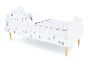 Кровать Stumpa Облако с бортиком рисунок Домики в Пыть-Яхе - pyt-yah.magazinmebel.ru | фото