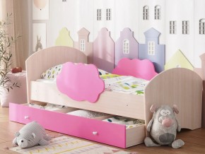 Кровать Тучка с ящиком дуб-розовый в Пыть-Яхе - pyt-yah.magazinmebel.ru | фото - изображение 1