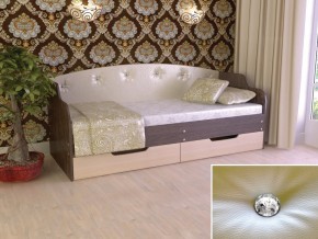 Кровать Юниор Тип 2 Венге/дуб молочный 800х1600 в Пыть-Яхе - pyt-yah.magazinmebel.ru | фото