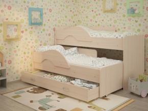 Кровать выкатная Радуга с ящиком 80х160 млечный дуб в Пыть-Яхе - pyt-yah.magazinmebel.ru | фото