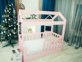 Кроватка-Домик без ящика розовая в Пыть-Яхе - pyt-yah.magazinmebel.ru | фото