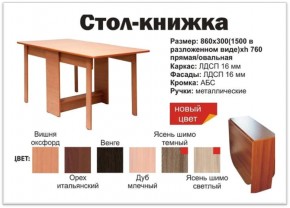 Прямой стол-книжка венге в Пыть-Яхе - pyt-yah.magazinmebel.ru | фото - изображение 2