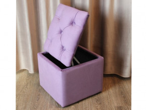 Пуф с каретной стяжкой и ящиком для хранения фиолетовый в Пыть-Яхе - pyt-yah.magazinmebel.ru | фото - изображение 4