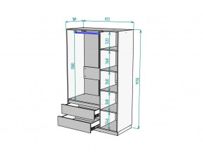 Шкаф Malta light H298 Белый в Пыть-Яхе - pyt-yah.magazinmebel.ru | фото - изображение 2